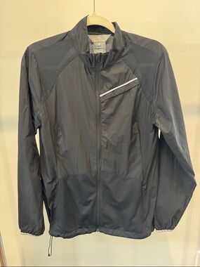 Aether Black Lightweight Windbreaker Jacket